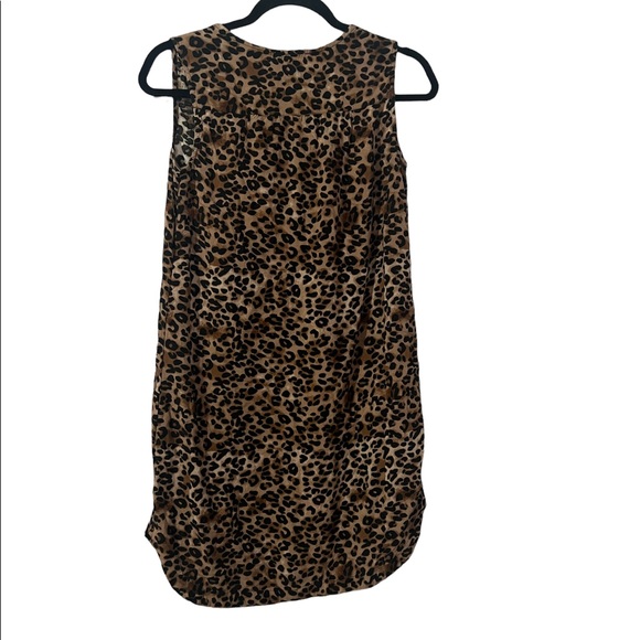 BeachLunchLounge Cheetah Print Tassel mini Sleeveless Dress - Picture 3 of 6